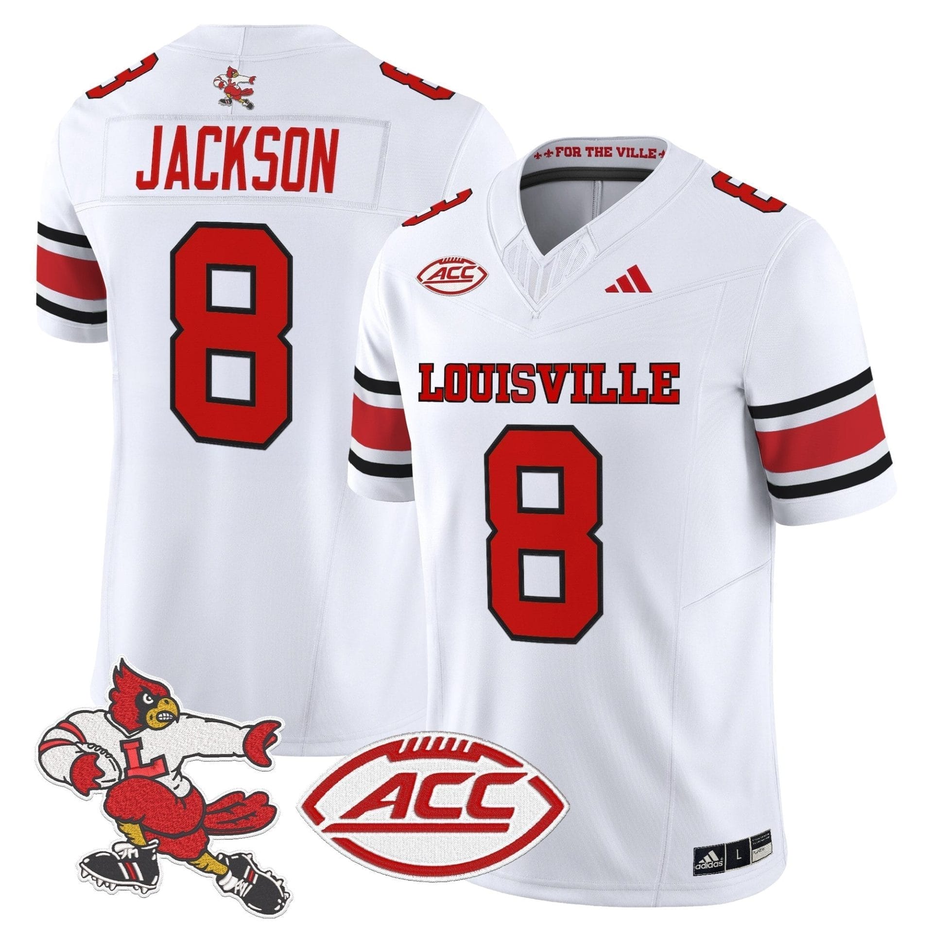 Louisville Cardinals '1980s Throwback' Vapor Limited Jersey - All Stitched 9 Louisville Cardinals '1980s Throwback' Vapor Limited Jersey - All Stitched - Image 9