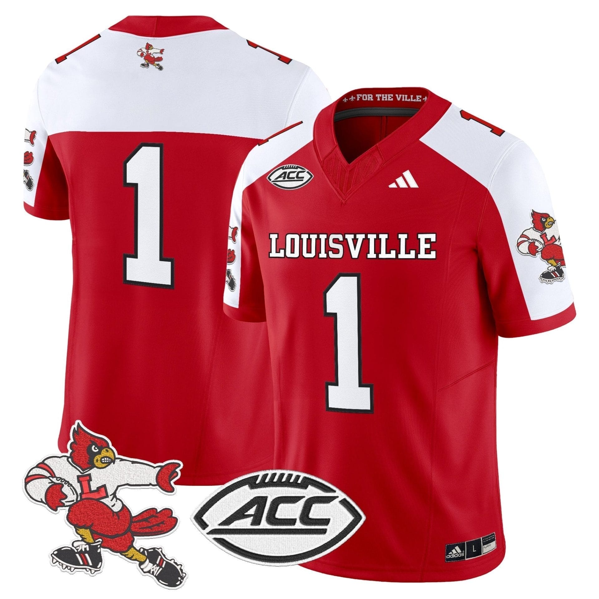 Louisville Cardinals '1980s Throwback' Vapor Limited Jersey - All Stitched 43 Louisville Cardinals '1980s Throwback' Vapor Limited Jersey - All Stitched - Image 43