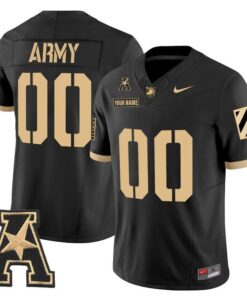 Custom Army Black Knights Jersey Name, Number 2025 Limited Stitched 13 mber2025LimitedStitchedBlack