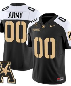 Custom Army Black Knights Jersey Name, Number 2025 Limited Stitched 12 mitedStitchedAlternate