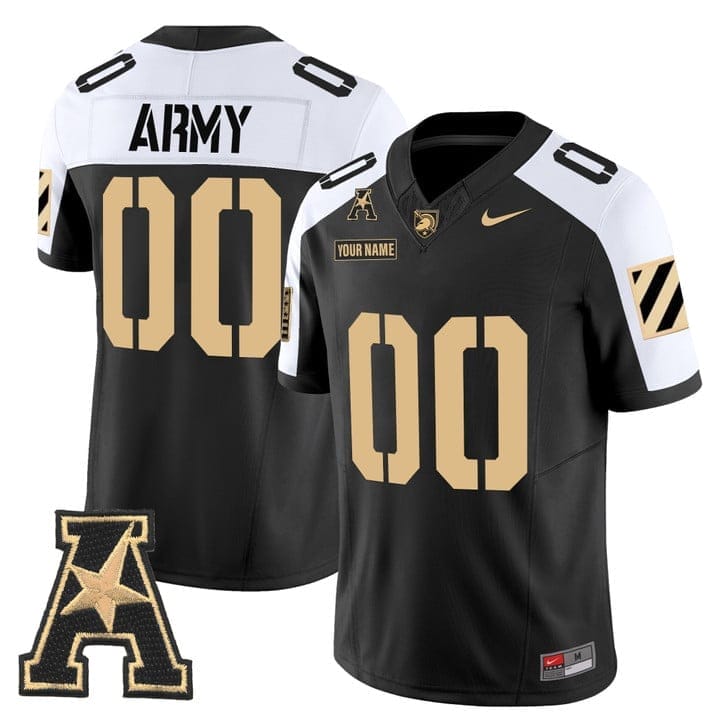 Custom Army Black Knights Jersey Name, Number 2025 Limited Stitched 3 Custom Army Black Knights Jersey Name, Number 2025 Limited Stitched - Image 3