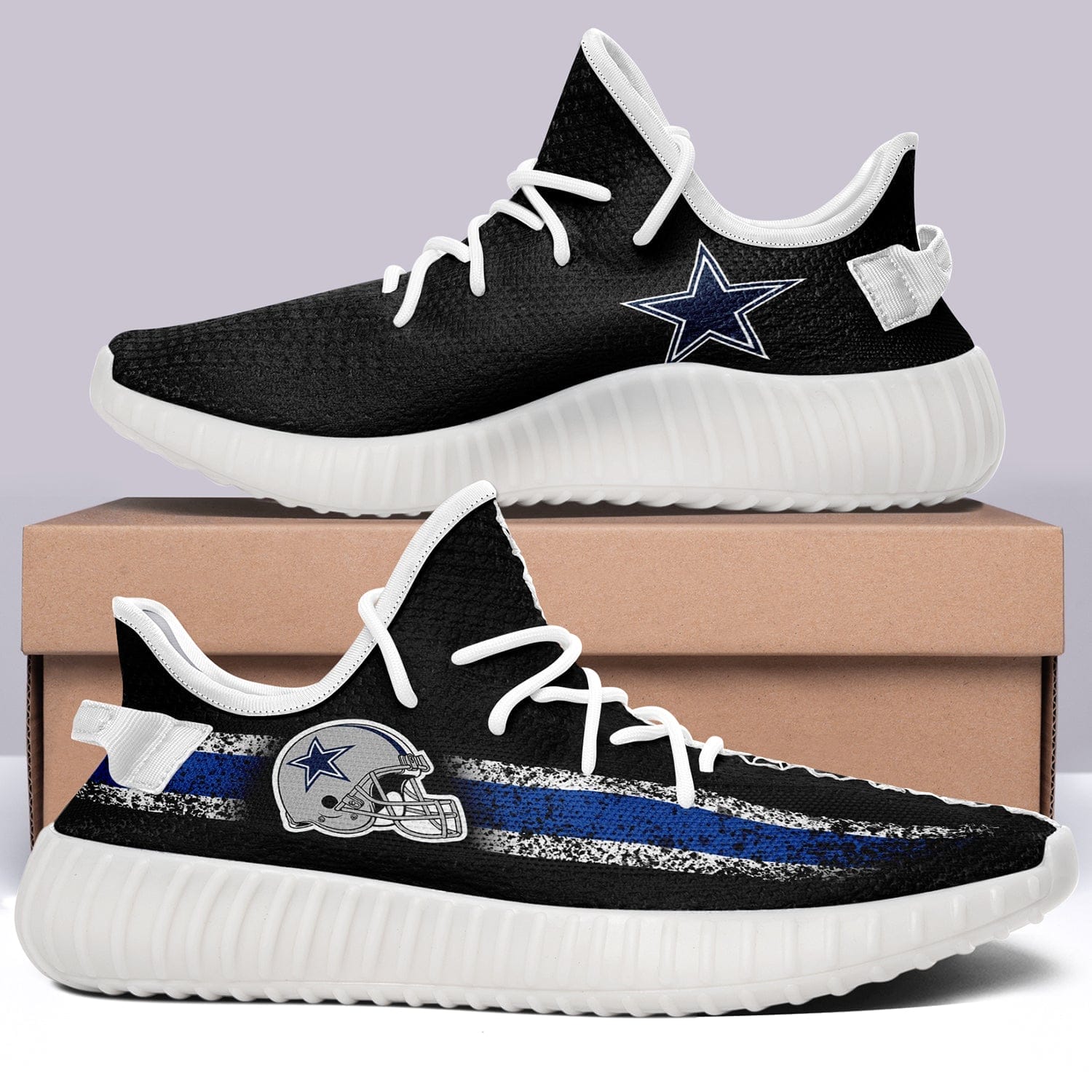 Dallas Cowboys NFL 350v Yeezy Sneakers For Men Women Fans - Image 2