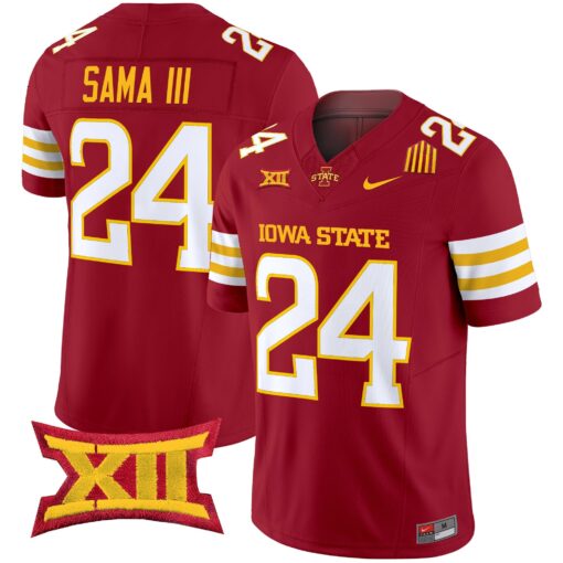 Men's Iowa State Cyclones 2025 Vapor Limited Jersey - All Stitched - Image 6