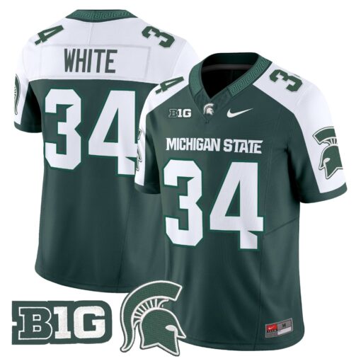 Men's Michigan State Spartans 2025 Vapor Limited Jersey - All Stitched - Image 32