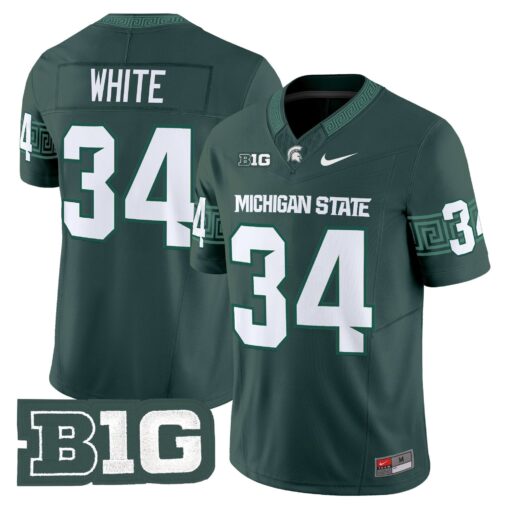 Men's Michigan State Spartans 2025 Vapor Limited Jersey - All Stitched - Image 8