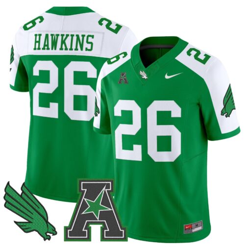 Men's North Texas Mean Green 2025 Vapor Limited Jersey - All Stitched - Image 8