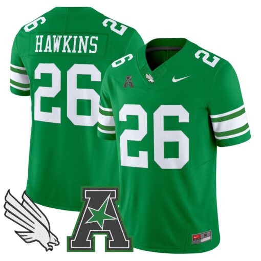 Men's North Texas Mean Green 2025 Vapor Limited Jersey - All Stitched - Image 16