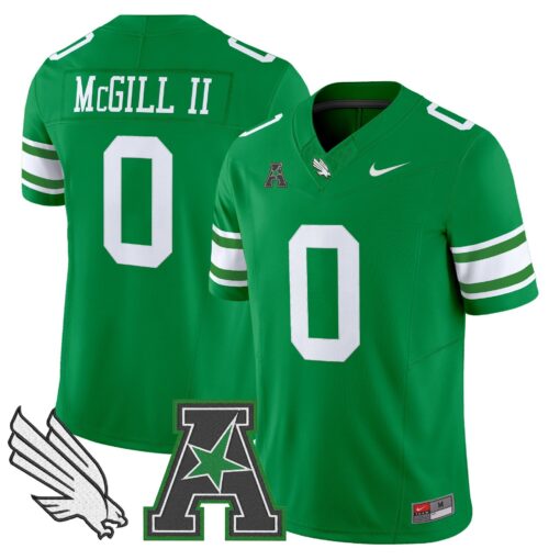 Men's North Texas Mean Green 2025 Vapor Limited Jersey - All Stitched - Image 14
