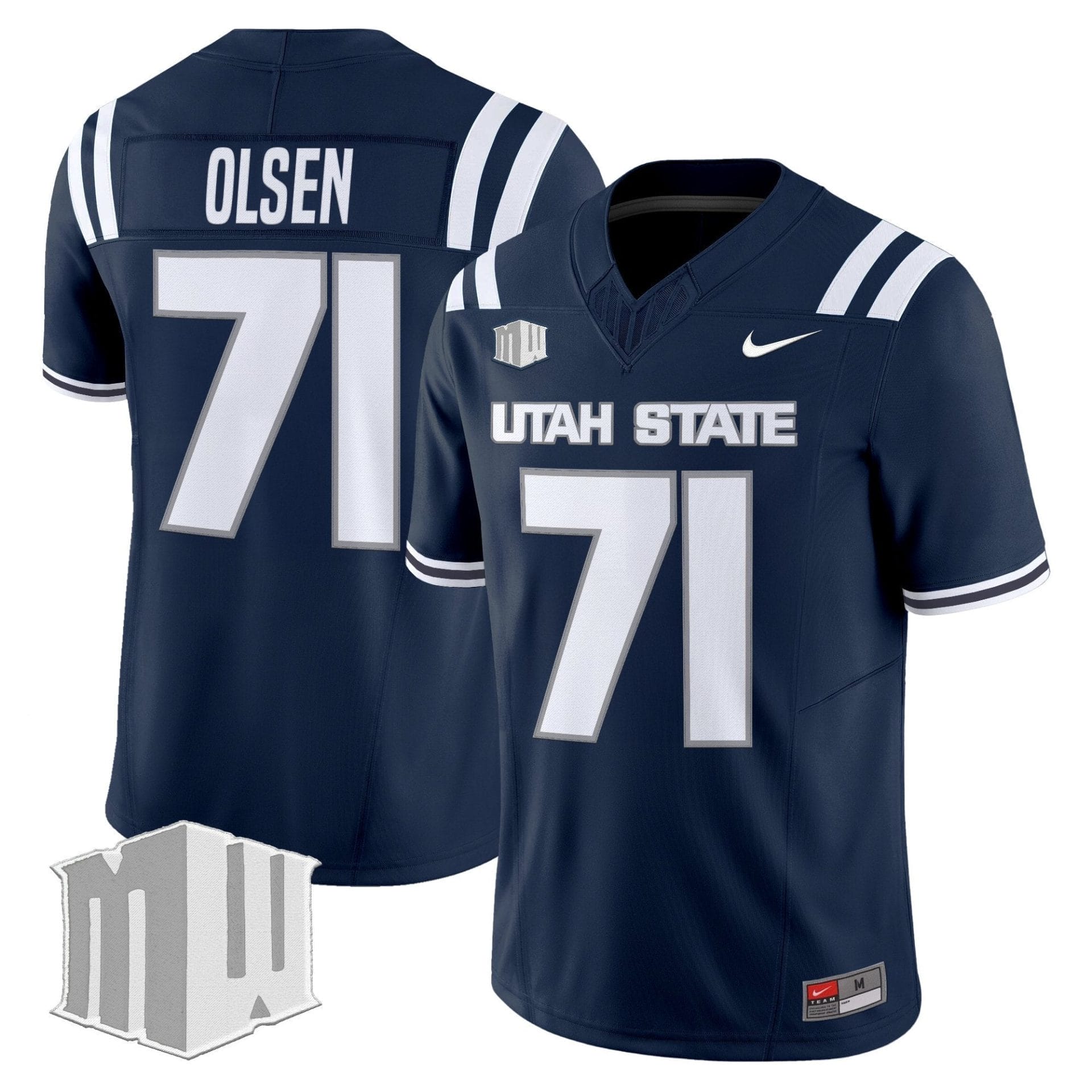 Men's Utah State Aggies 2025 Vapor Limited Jersey - All Stitched 6 Men's Utah State Aggies 2025 Vapor Limited Jersey - All Stitched - Image 6