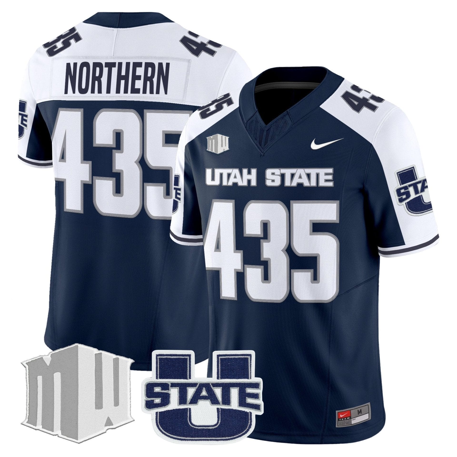 Men's Utah State Aggies 2025 Vapor Limited Jersey - All Stitched 12 Men's Utah State Aggies 2025 Vapor Limited Jersey - All Stitched - Image 12