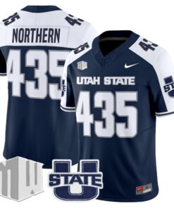 Alternative view of Men's Utah State Aggies 2025 Vapor Limited Jersey - All Stitched