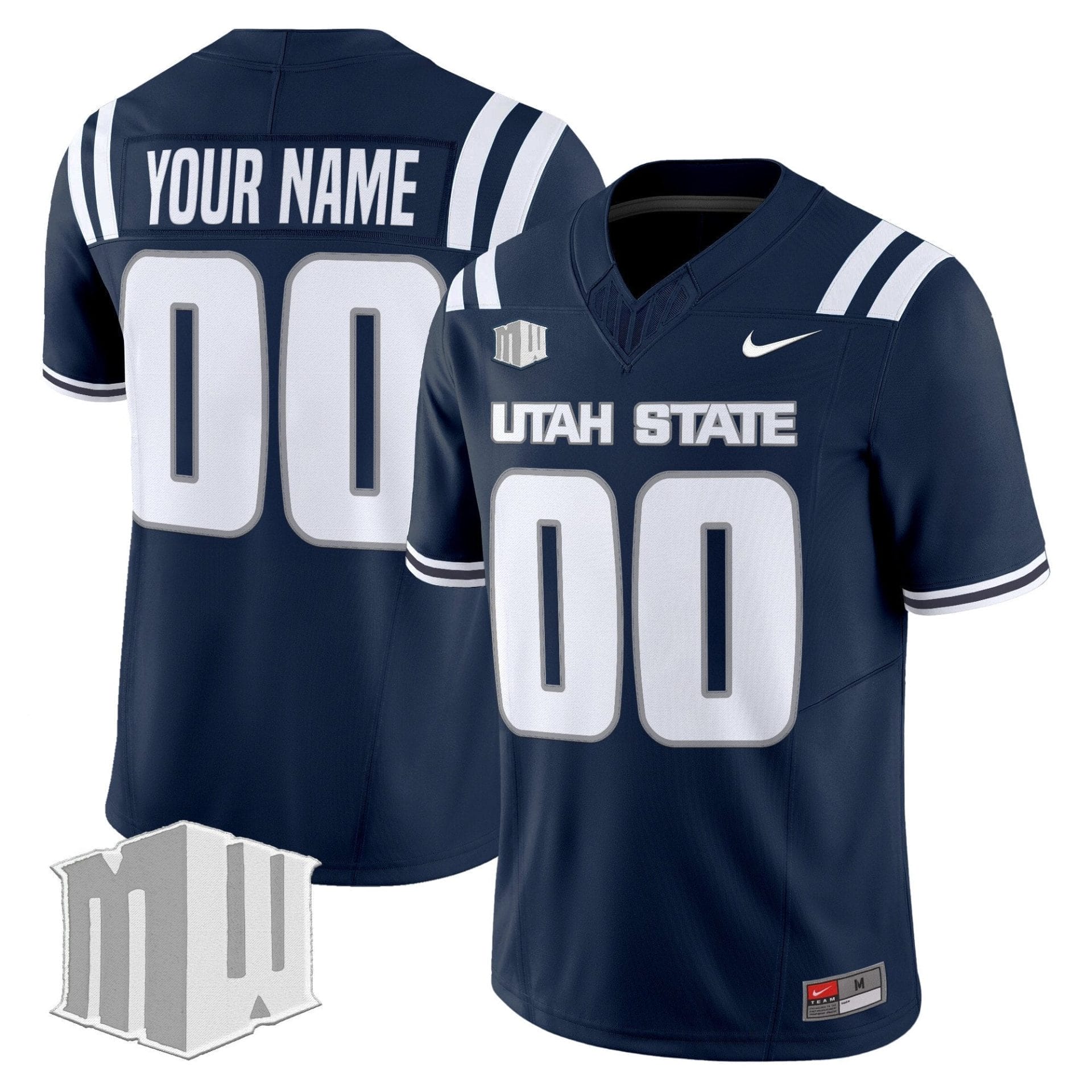 Utah State Aggies 2025 Vapor Limited Custom Jersey - All Stitched 1 Utah State Aggies 2025 Vapor Limited Custom Jersey - All Stitched