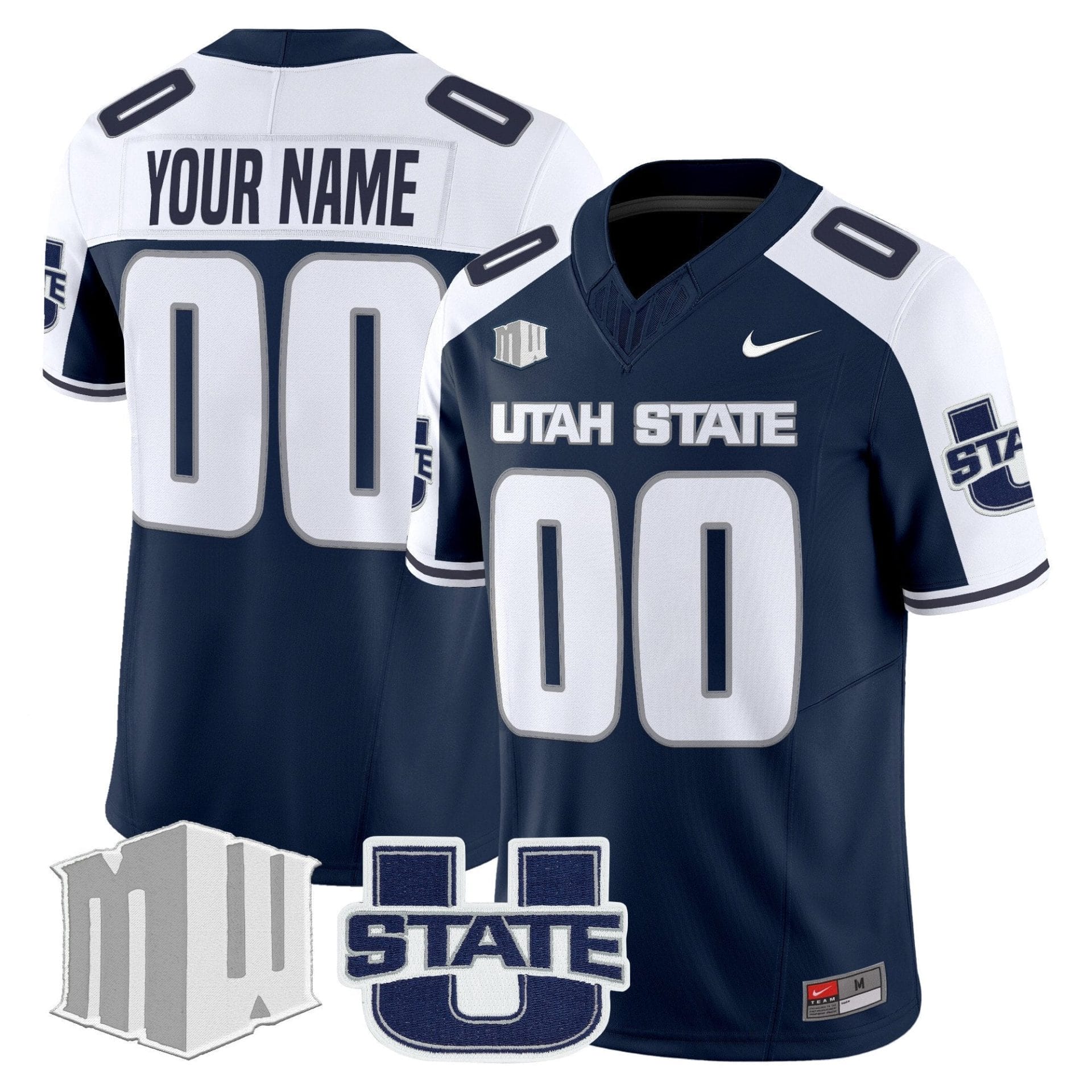 Utah State Aggies 2025 Vapor Limited Custom Jersey - All Stitched 3 Utah State Aggies 2025 Vapor Limited Custom Jersey - All Stitched - Image 3