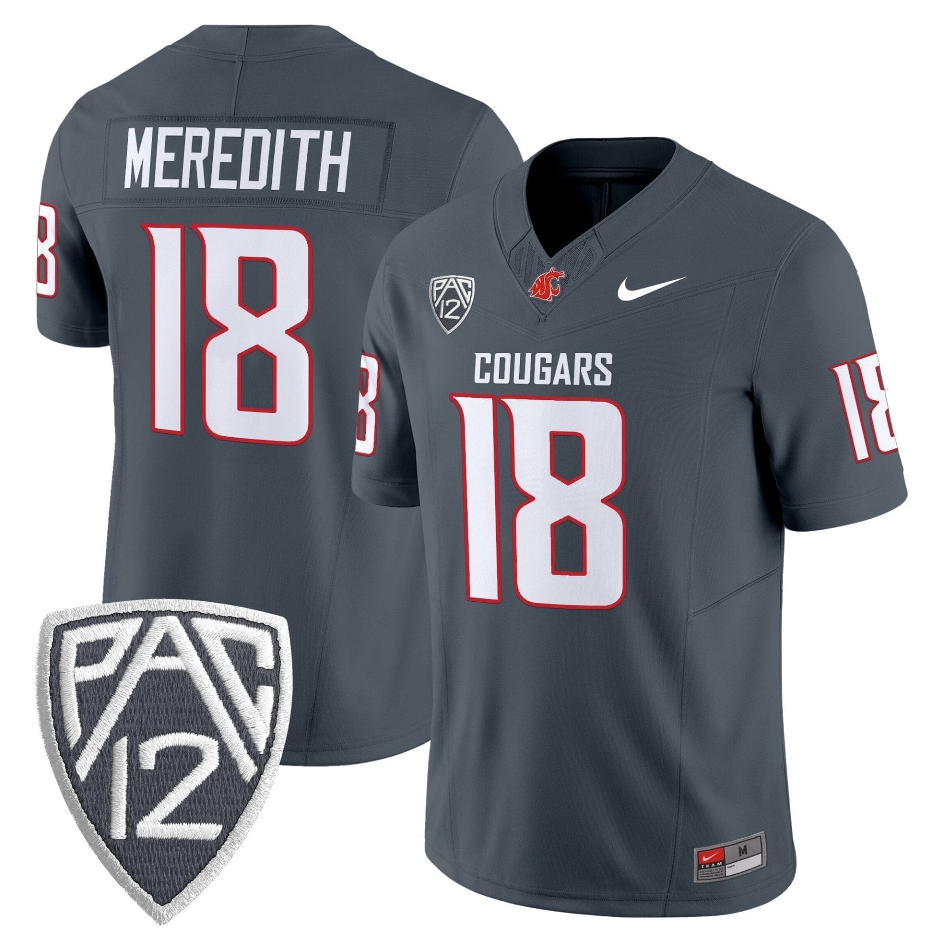 Washington State Cougars 2025 Vapor Limited Jersey V2 - All Stitched 9 Washington State Cougars 2025 Vapor Limited Jersey V2 - All Stitched - Image 9