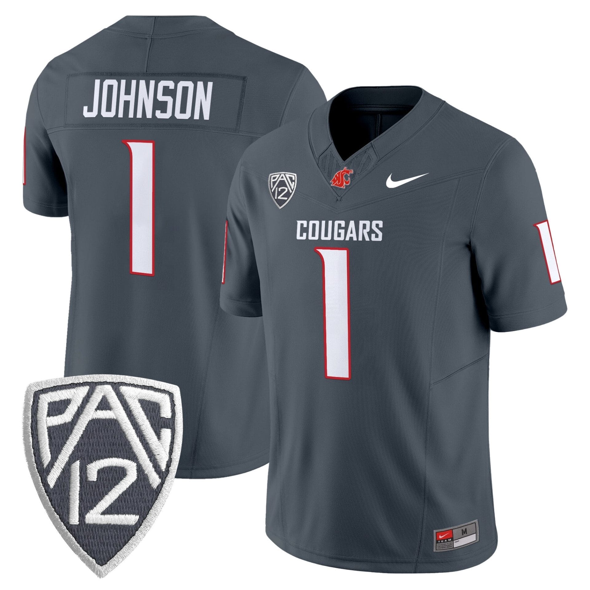 Washington State Cougars 2025 Vapor Limited Jersey V2 - All Stitched 8 Washington State Cougars 2025 Vapor Limited Jersey V2 - All Stitched - Image 8