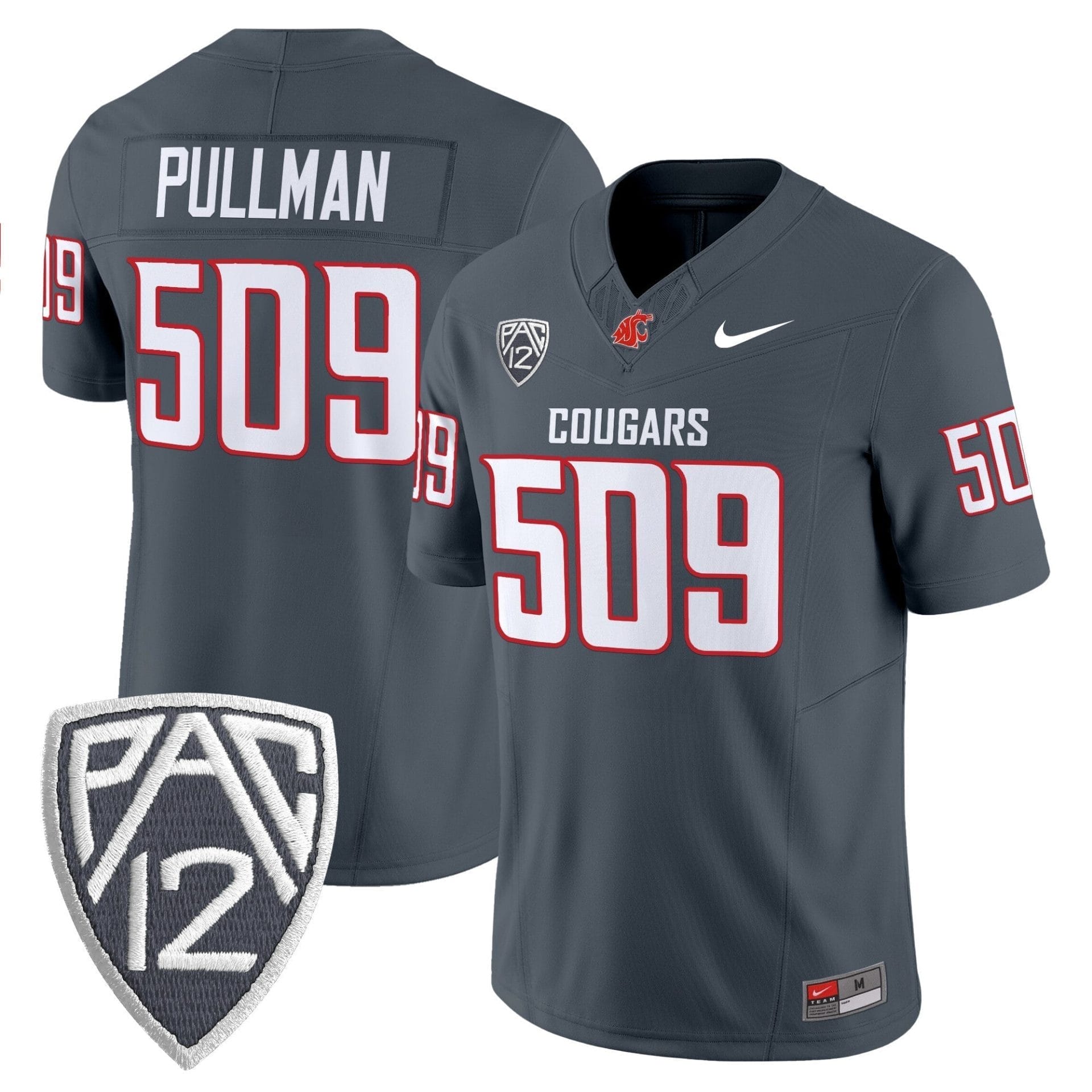 Washington State Cougars 2025 Vapor Limited Jersey V2 - All Stitched 5 Washington State Cougars 2025 Vapor Limited Jersey V2 - All Stitched - Image 5
