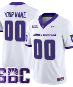Alternative view of James Madison Dukes 2025 Vapor Limited Custom Jersey - All Stitched