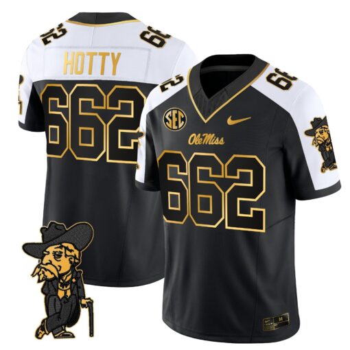 Men's Ole Miss Rebels 2025 Gold Vapor Limited Jersey - All Stitched - Image 11