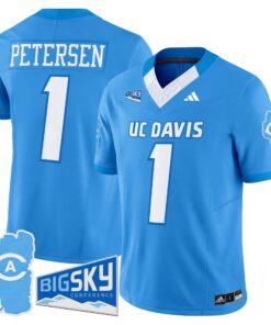 Men's UC Davis Aggies 2025 'Lake Tahoe Patch' Vapor Limited Jersey - All Stitched 76 175931460871641b8f60 1