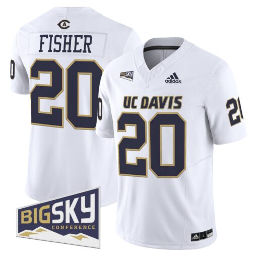 Men's UC Davis Aggies 2025 'Lake Tahoe Patch' Vapor Limited Jersey - All Stitched - Image 34