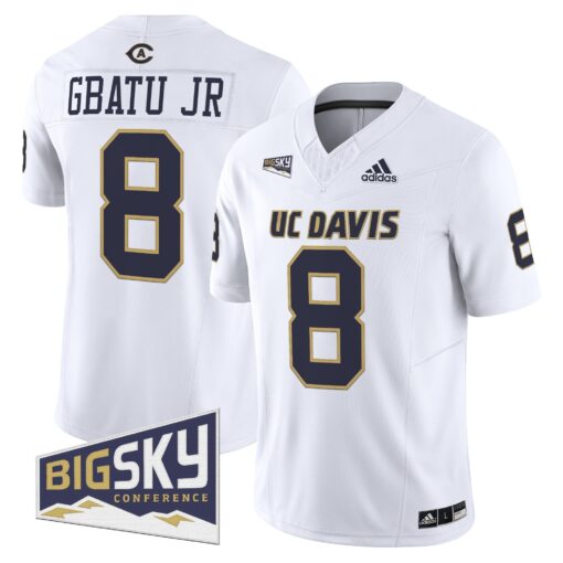 Men's UC Davis Aggies 2025 'Lake Tahoe Patch' Vapor Limited Jersey - All Stitched - Image 41