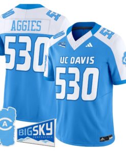 Men's UC Davis Aggies 2025 'Lake Tahoe Patch' Vapor Limited Jersey - All Stitched 51 175931460912b014ff11 1