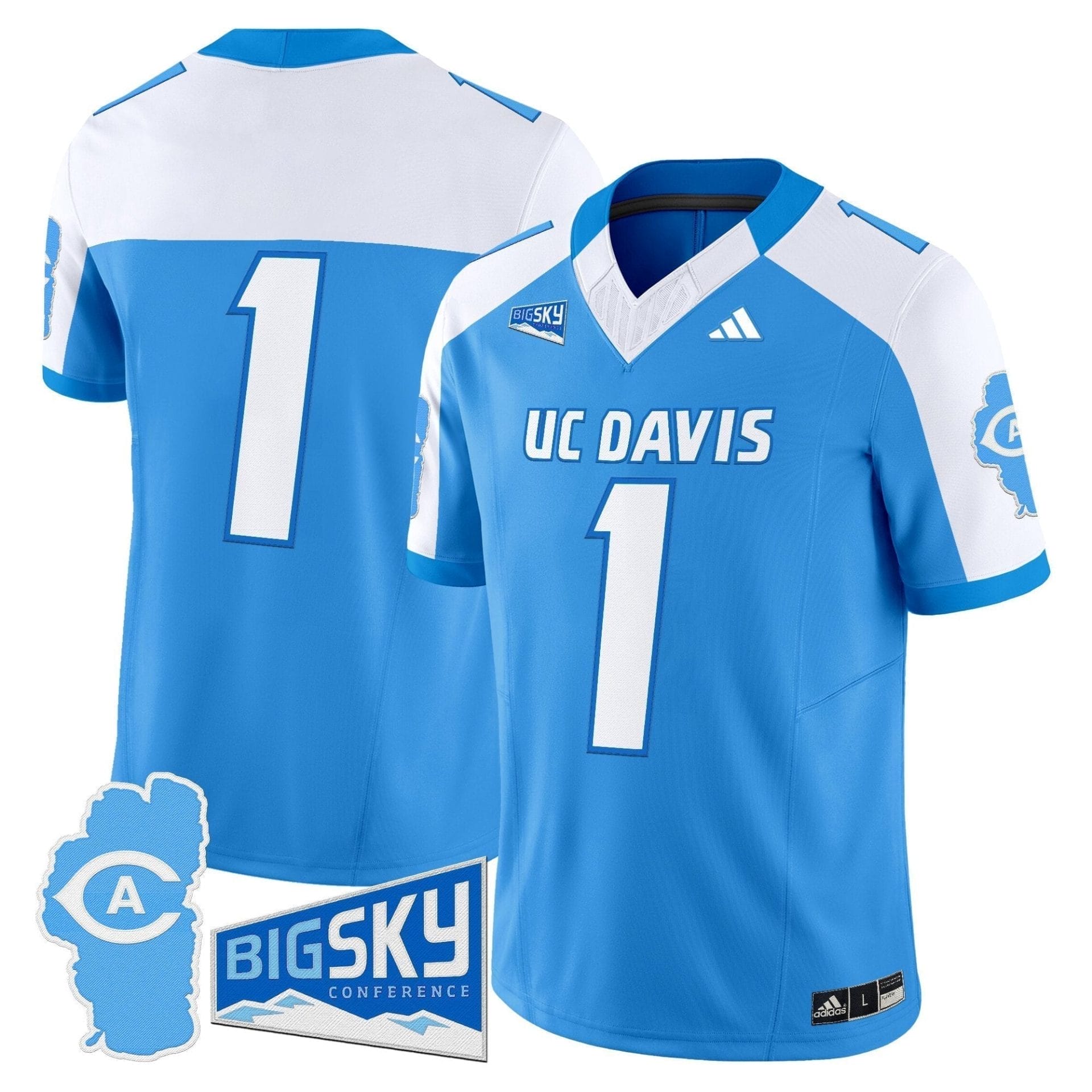 Men's UC Davis Aggies 2025 'Lake Tahoe Patch' Vapor Limited Jersey - All Stitched 17 Men's UC Davis Aggies 2025 'Lake Tahoe Patch' Vapor Limited Jersey - All Stitched - Image 17