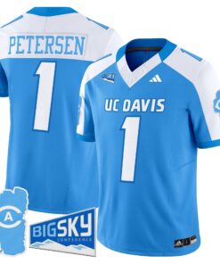 Men's UC Davis Aggies 2025 'Lake Tahoe Patch' Vapor Limited Jersey - All Stitched 58 17593146096576aef31d 1