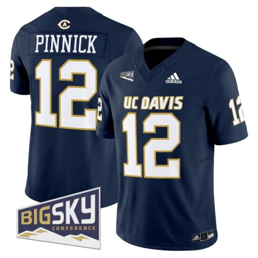 Men's UC Davis Aggies 2025 'Lake Tahoe Patch' Vapor Limited Jersey - All Stitched - Image 3