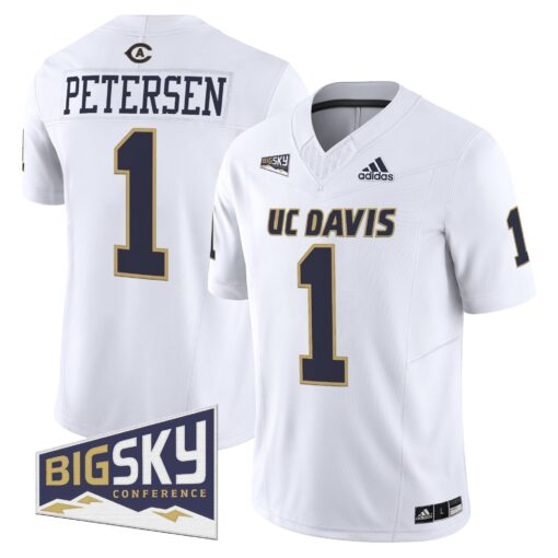 Men's UC Davis Aggies 2025 'Lake Tahoe Patch' Vapor Limited Jersey - All Stitched - Image 44