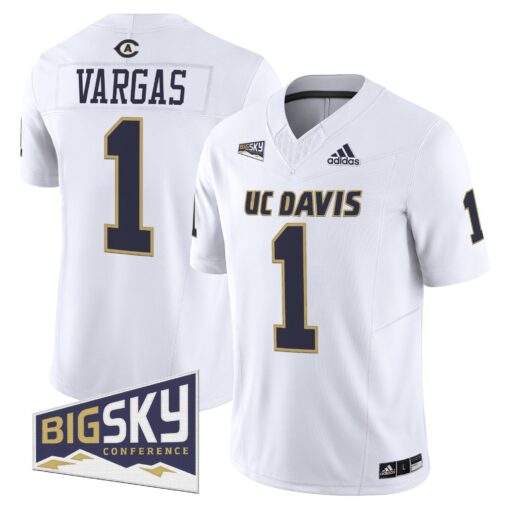 Men's UC Davis Aggies 2025 'Lake Tahoe Patch' Vapor Limited Jersey - All Stitched - Image 42