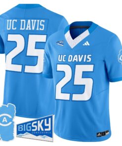 Men's UC Davis Aggies 2025 'Lake Tahoe Patch' Vapor Limited Jersey - All Stitched 77 17593146109161524cd1 1