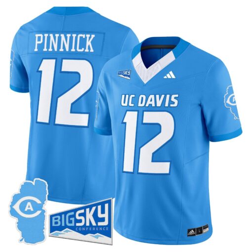 Men's UC Davis Aggies 2025 'Lake Tahoe Patch' Vapor Limited Jersey - All Stitched