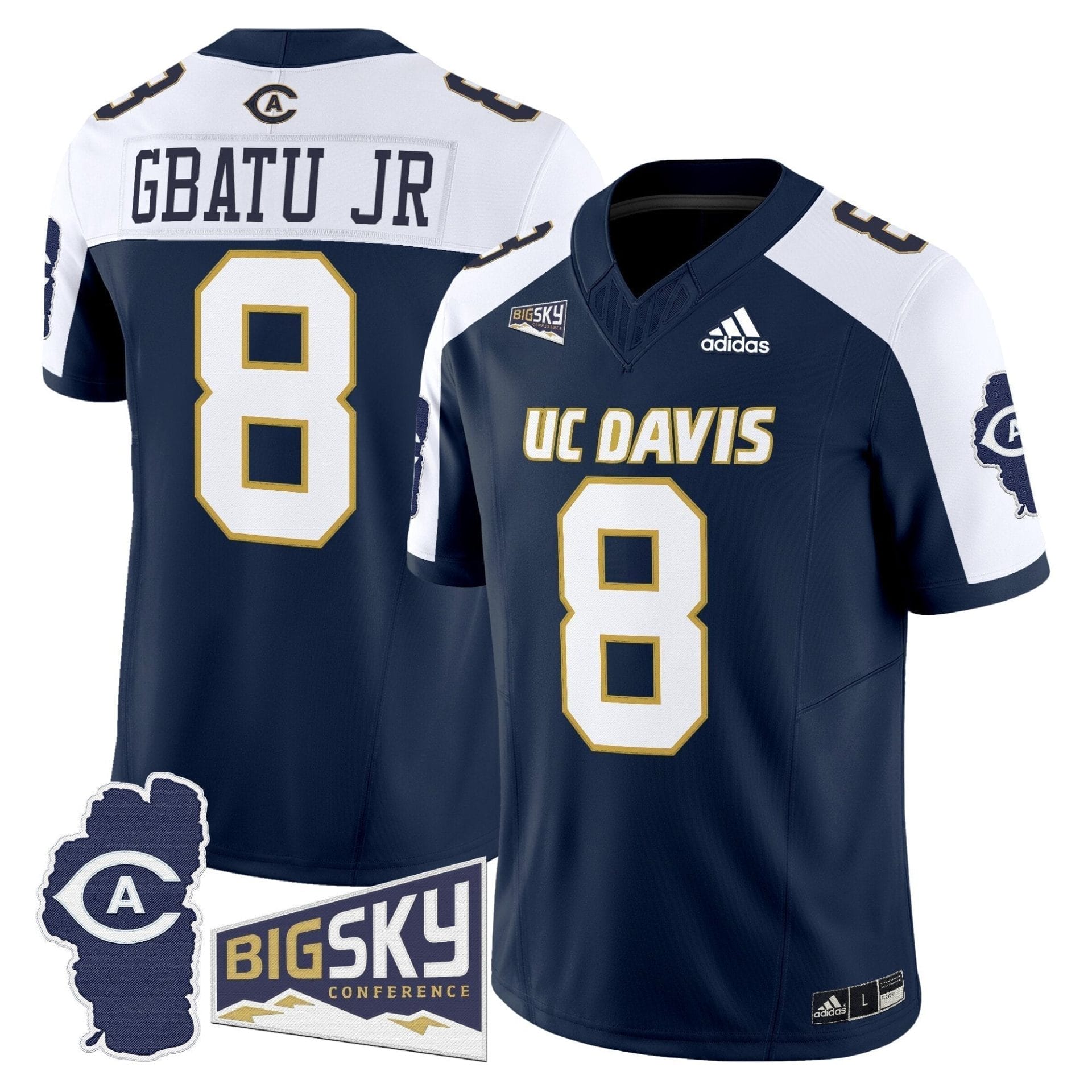 Men's UC Davis Aggies 2025 'Lake Tahoe Patch' Vapor Limited Jersey - All Stitched 22 Men's UC Davis Aggies 2025 'Lake Tahoe Patch' Vapor Limited Jersey - All Stitched - Image 22
