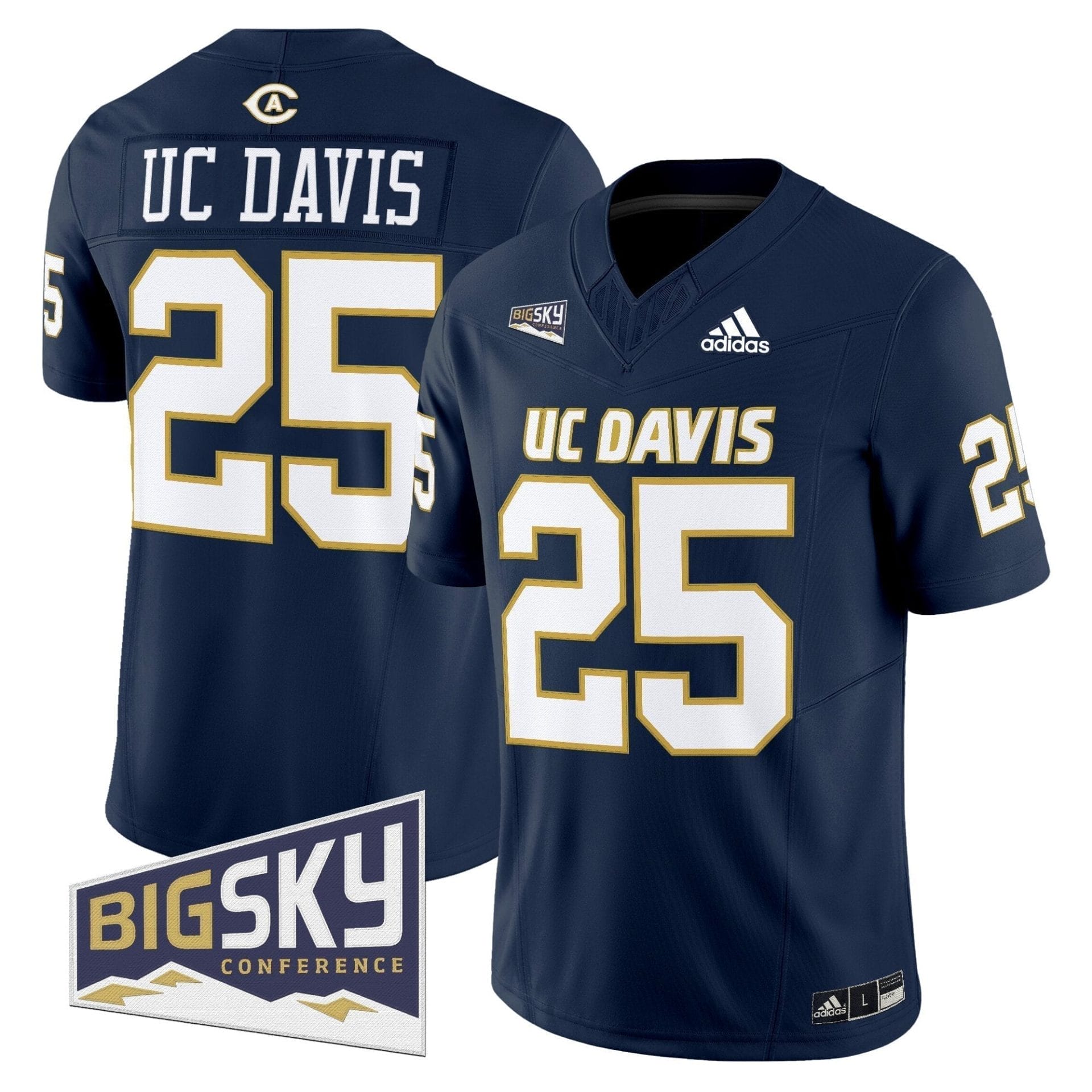Men's UC Davis Aggies 2025 'Lake Tahoe Patch' Vapor Limited Jersey - All Stitched 3 Men's UC Davis Aggies 2025 'Lake Tahoe Patch' Vapor Limited Jersey - All Stitched - Image 3