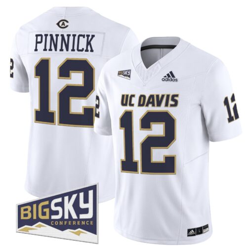 Men's UC Davis Aggies 2025 'Lake Tahoe Patch' Vapor Limited Jersey - All Stitched - Image 12