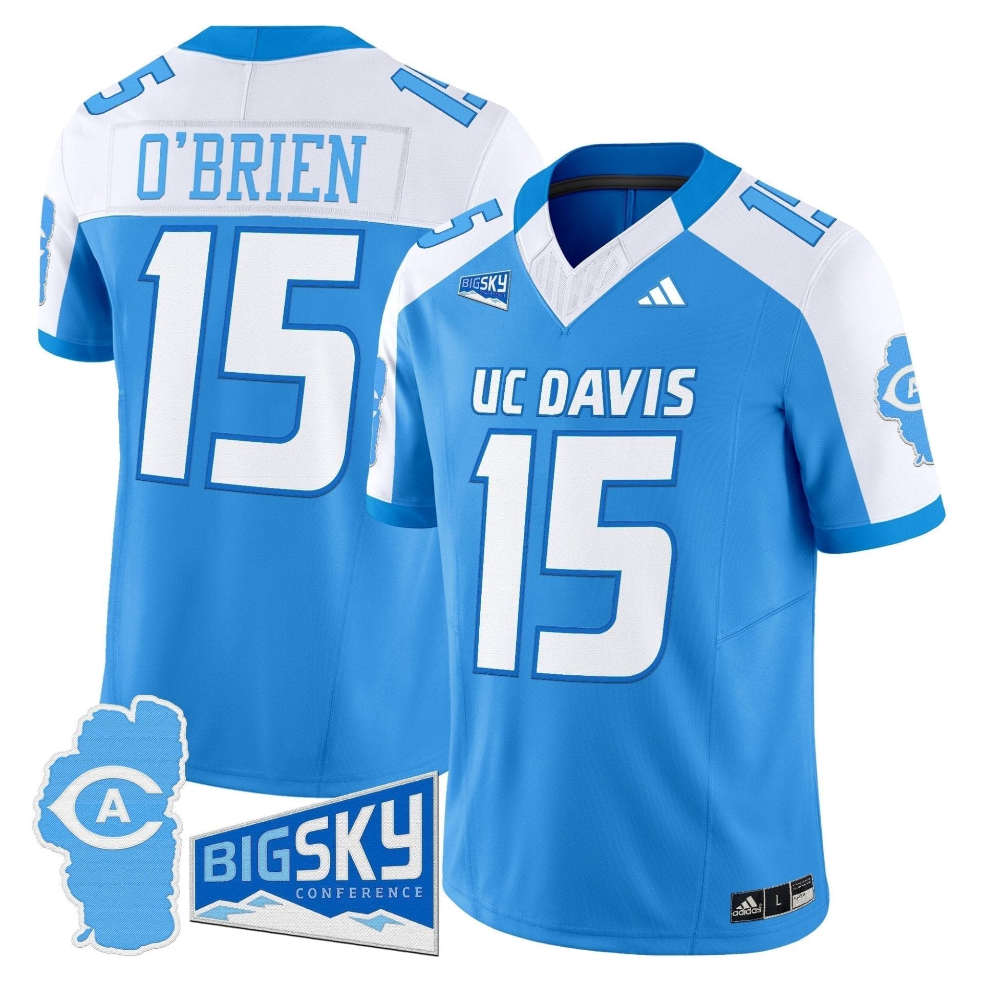 Men's UC Davis Aggies 2025 'Lake Tahoe Patch' Vapor Limited Jersey - All Stitched 13 Men's UC Davis Aggies 2025 'Lake Tahoe Patch' Vapor Limited Jersey - All Stitched - Image 13