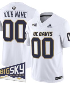 Alternative view of UC Davis Aggies 2025 'Lake Tahoe Patch' Vapor Limited Custom Jersey - All Stitched