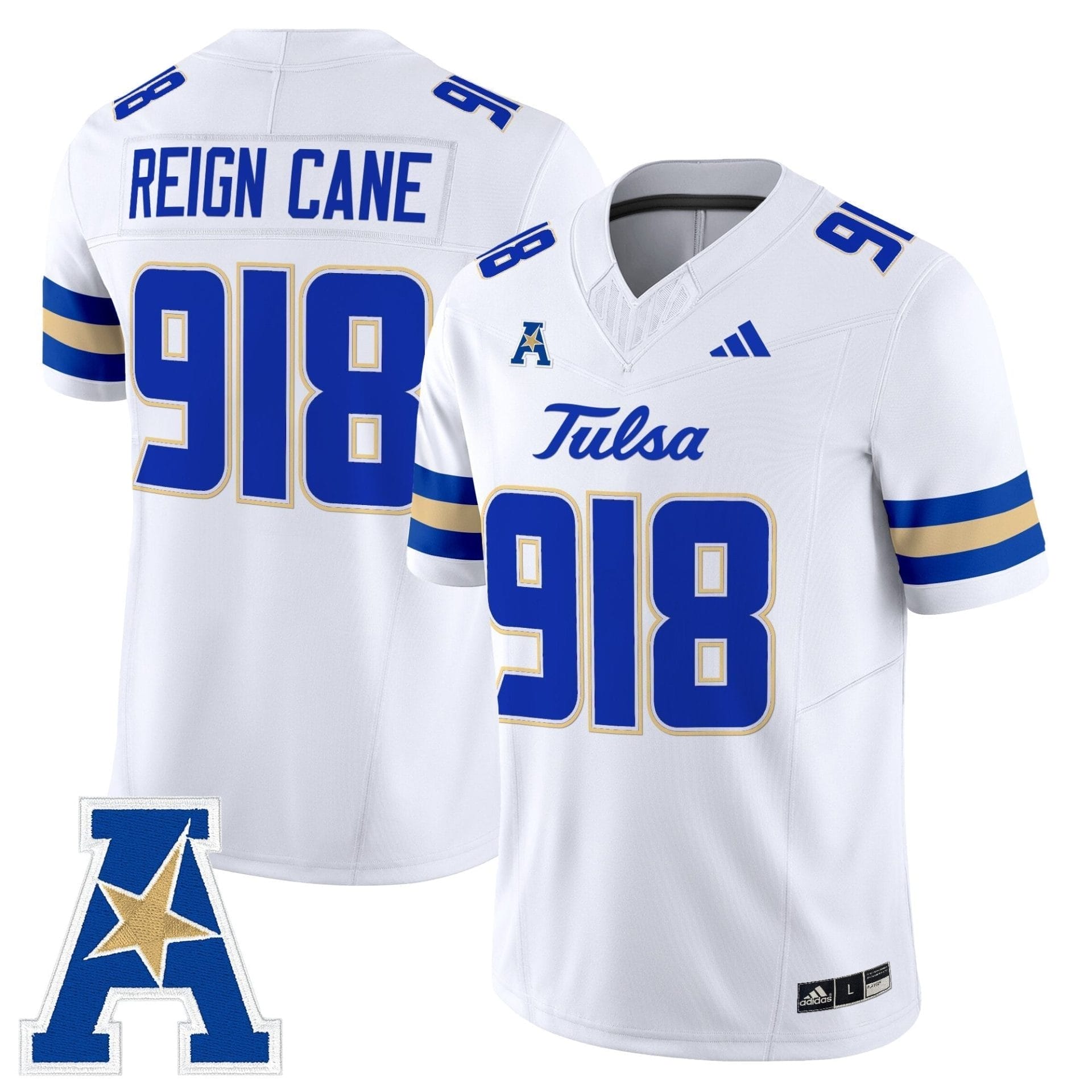 Tulsa Golden Hurricane 2025 Vapor Limited Jersey - All Stitched 11 Tulsa Golden Hurricane 2025 Vapor Limited Jersey - All Stitched - Image 11