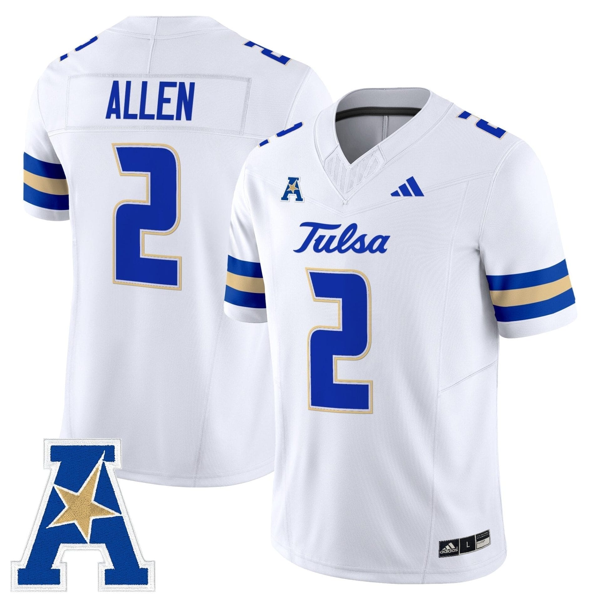 Tulsa Golden Hurricane 2025 Vapor Limited Jersey - All Stitched 14 Tulsa Golden Hurricane 2025 Vapor Limited Jersey - All Stitched - Image 14