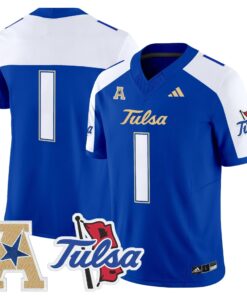 Tulsa Golden Hurricane 2025 Vapor Limited Jersey - All Stitched 53 175939177633465617db