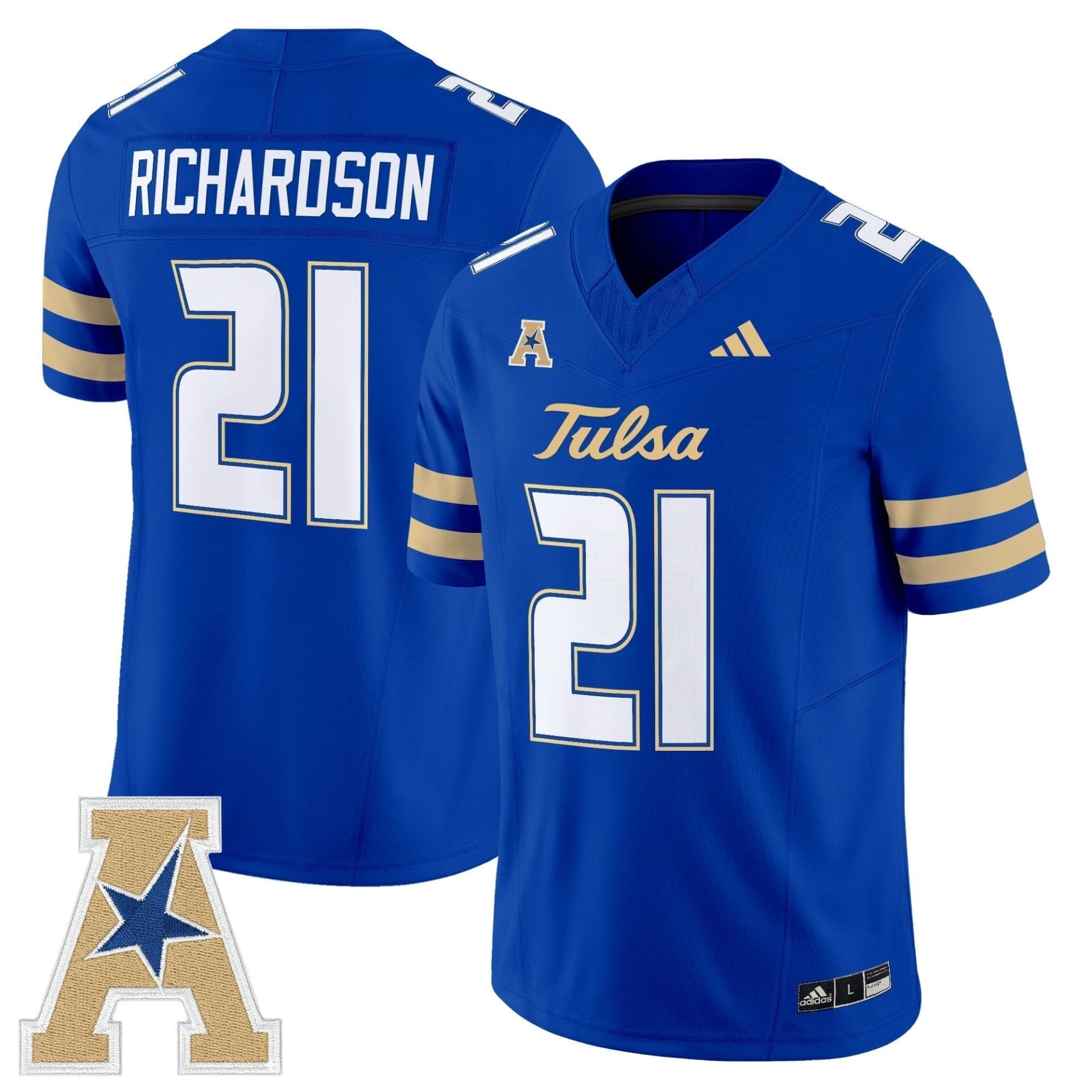 Tulsa Golden Hurricane 2025 Vapor Limited Jersey - All Stitched 3 Tulsa Golden Hurricane 2025 Vapor Limited Jersey - All Stitched - Image 3