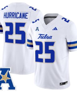 Tulsa Golden Hurricane 2025 Vapor Limited Jersey - All Stitched 43 1759391776ce9a87954d