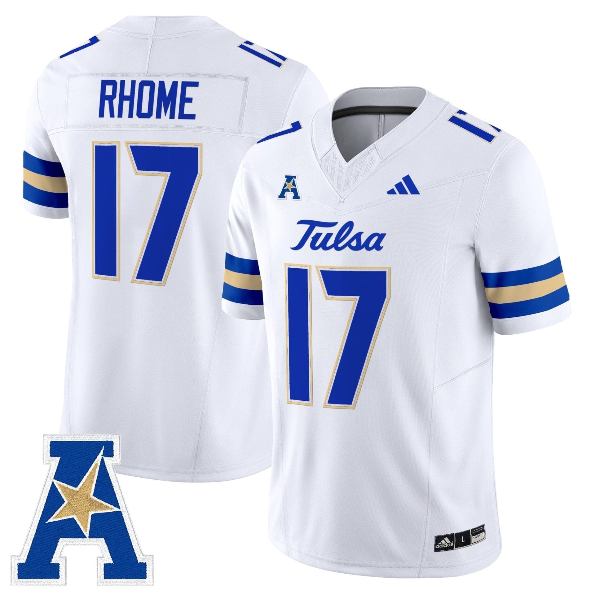 Tulsa Golden Hurricane 2025 Vapor Limited Jersey - All Stitched 16 Tulsa Golden Hurricane 2025 Vapor Limited Jersey - All Stitched - Image 16