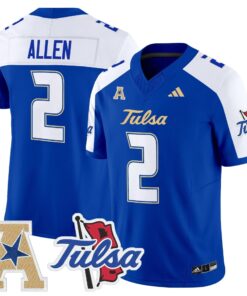 Tulsa Golden Hurricane 2025 Vapor Limited Jersey - All Stitched 49 1759391777005dc39974