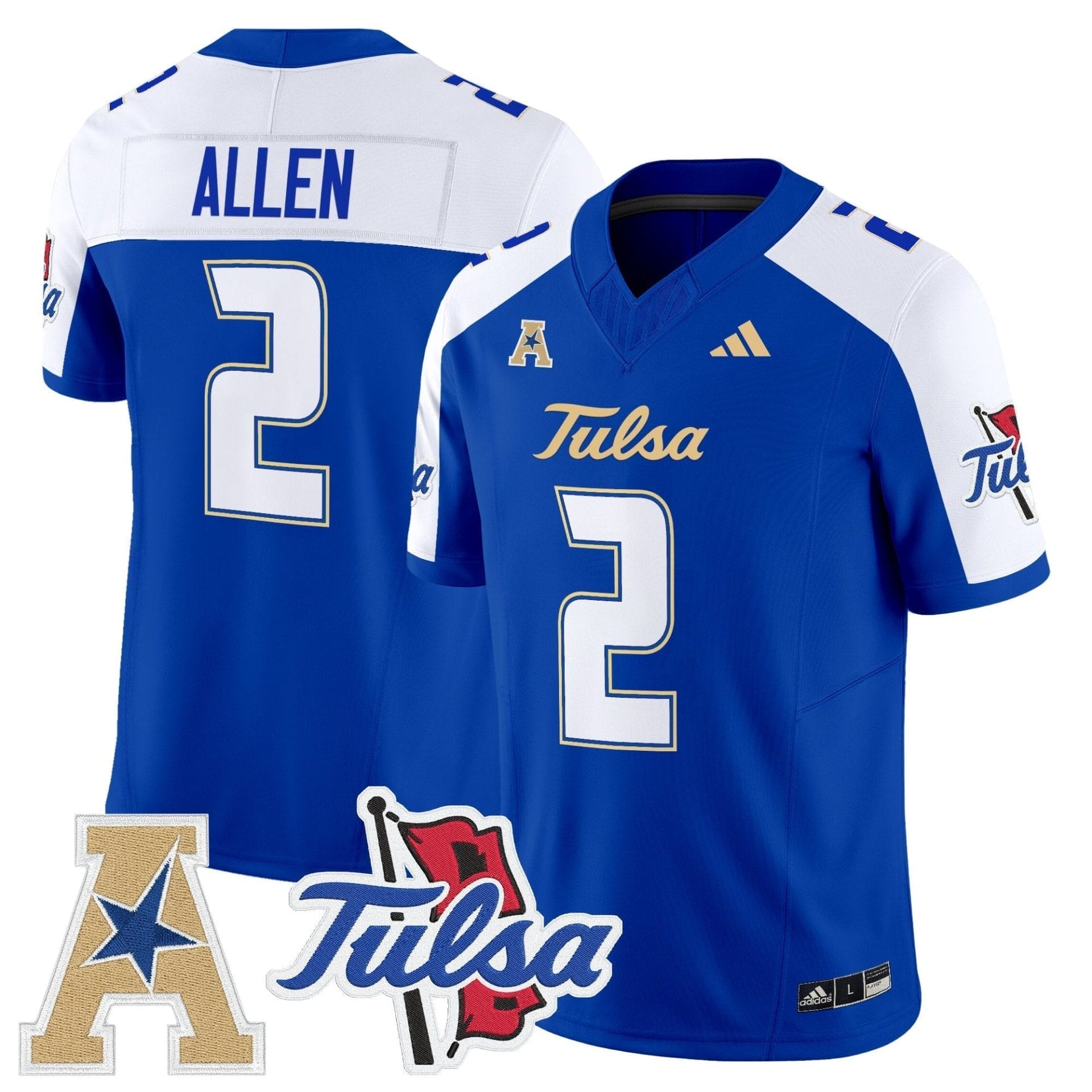 Tulsa Golden Hurricane 2025 Vapor Limited Jersey - All Stitched 23 Tulsa Golden Hurricane 2025 Vapor Limited Jersey - All Stitched - Image 23