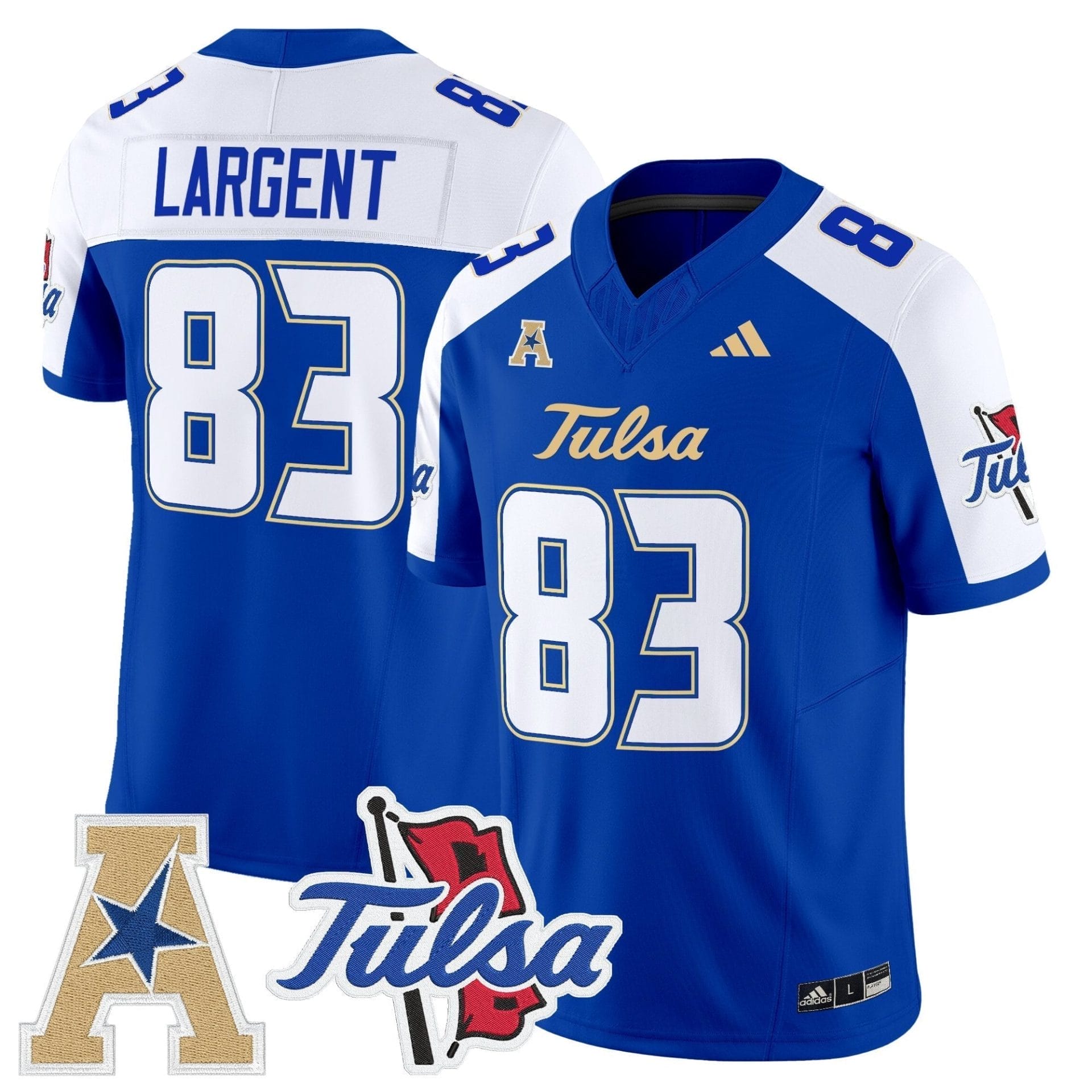 Tulsa Golden Hurricane 2025 Vapor Limited Jersey - All Stitched 24 Tulsa Golden Hurricane 2025 Vapor Limited Jersey - All Stitched - Image 24