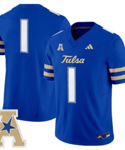 Tulsa Golden Hurricane 2025 Vapor Limited Jersey - All Stitched 35 1759391777ce5b0e86b1