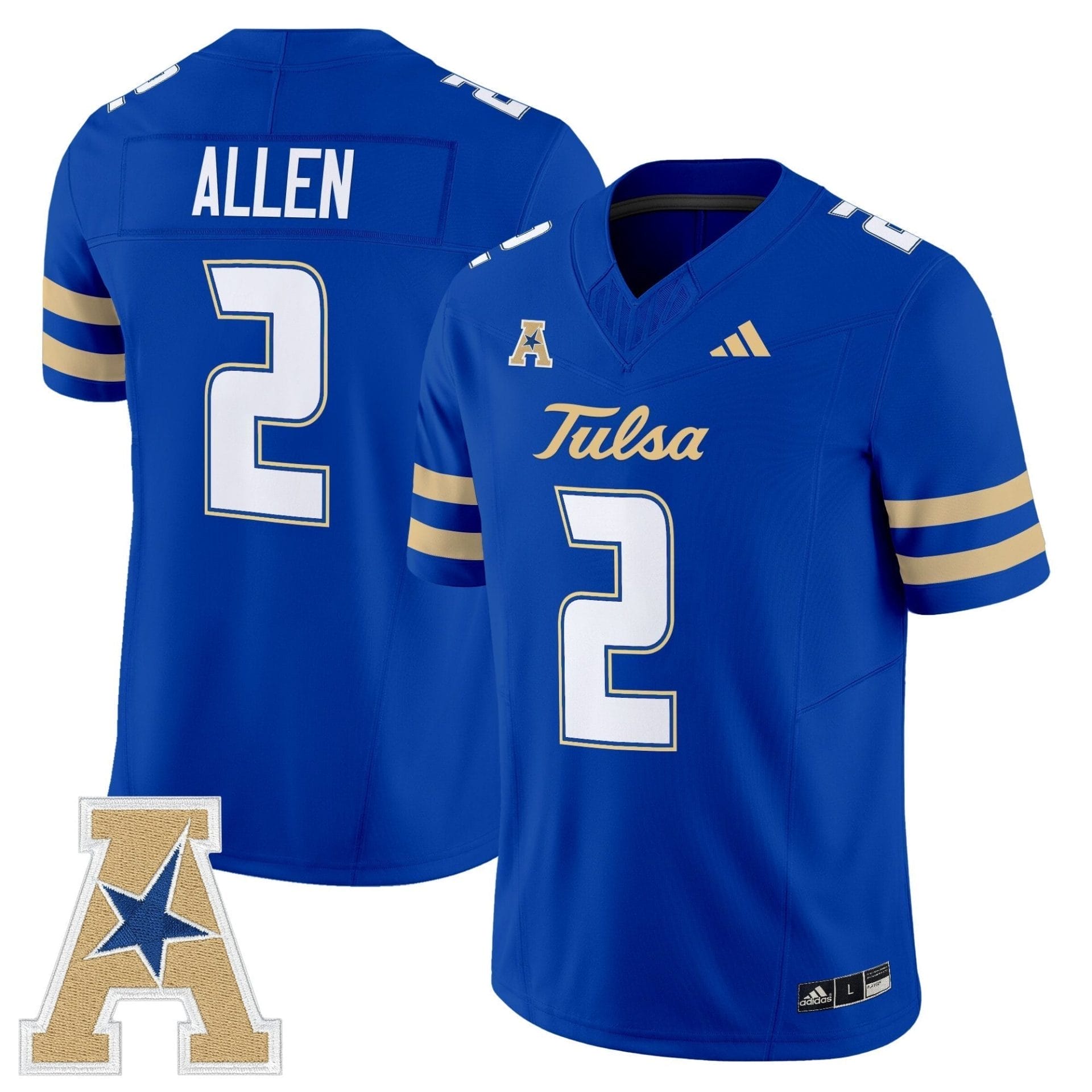 Tulsa Golden Hurricane 2025 Vapor Limited Jersey - All Stitched 5 Tulsa Golden Hurricane 2025 Vapor Limited Jersey - All Stitched - Image 5