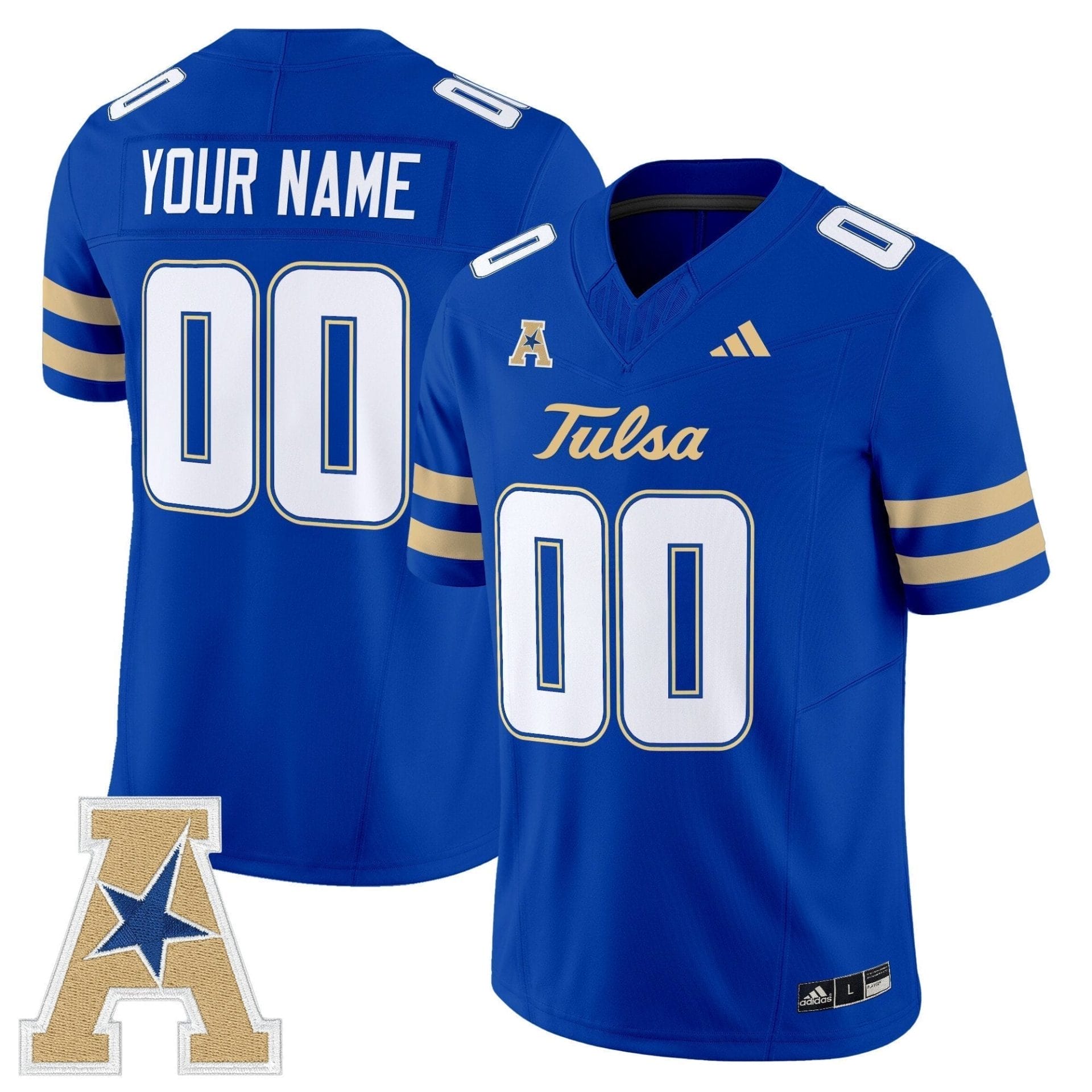 Tulsa Golden Hurricane 2025 Vapor Limited Custom Jersey - All Stitched 1 Tulsa Golden Hurricane 2025 Vapor Limited Custom Jersey - All Stitched